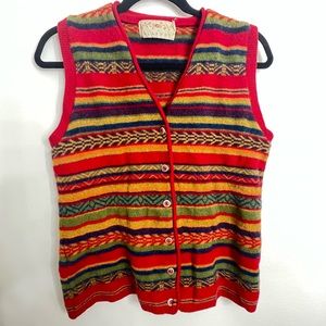 Vintage Blarney 100% lambswool sweater vest (flawed)